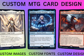 design custom mtg card design alter anime mtg card tcg illustration fantasy art