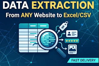 do web scraping data extraction and custom python scraper script