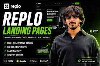 design a high converting shopify replo landing page