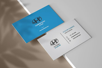 design luxury business card with 3d mockup