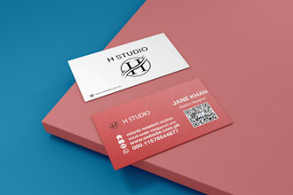 design luxury business card with 3d mockup