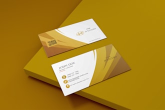 design luxury business card with 3d mockup