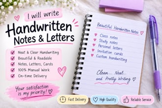 write beautiful handwritten notes letters and cards