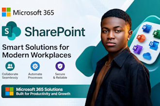build sharepoint intranet portal, power automate, power apps, sharepoint site