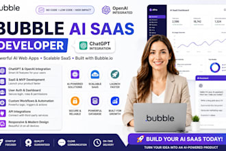develop bubble ai saas with chatgpt openai integration web app mvp
