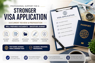 review and prepare your visa application documents