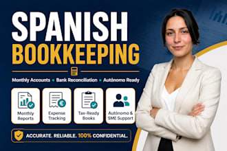 do your spanish bookkeeping and monthly accounts