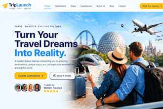design squarespace travel startup hospitality tourism startup website