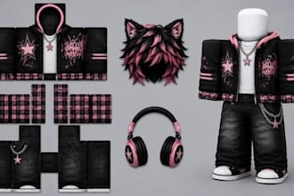 create roblox ugc, furry roblox avatar, wearable ugc, roblox hair, roblox pant