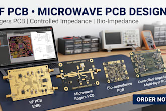 design rf pcb, microwave pcb, bio impedance controlled and rogers pcb layout