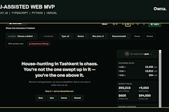 build an ai assisted web tool dashboard or mvp