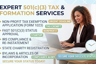 prepare 501c3 nonprofit tax exempt