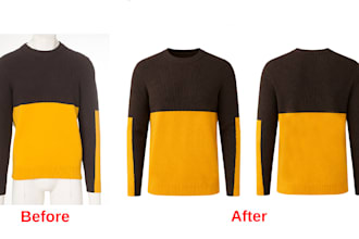 do high quality neck joint and apparel image editing