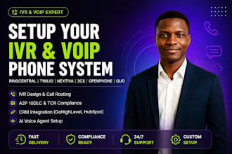 setup ivr twilio voip ringcentral a2p 10dlc phone system opunphone quo