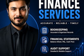 do finance, bookkeeping, financial statements preparation and audit support