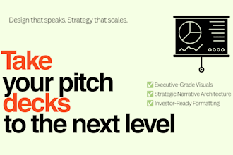 design an executive grade pitch deck