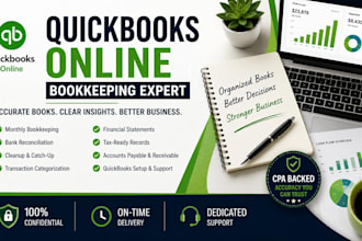 do tax ready monthly quickbooks bookkeeping cleanup reconciliation and reporting