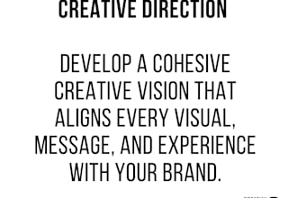 create a creative direction and rollout strategy for your music