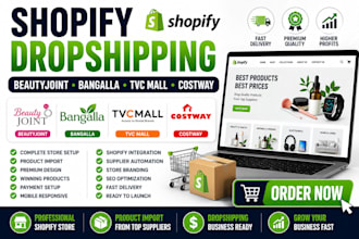 do beautyjoint bangalla dropshipping store tvc mall costway shopify dropshipping