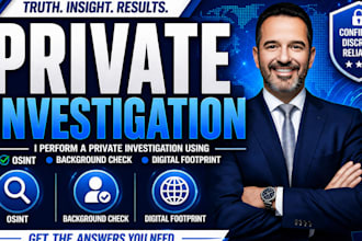 be your private investigator, osint background check for people search online