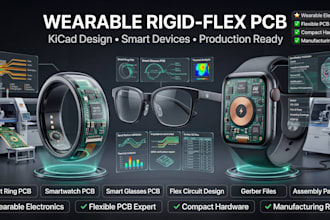 design rigid flex pcb for smart rings, smart glasses, and watches