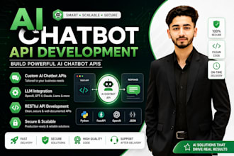 develop a custom ai chatbot and integrate backend apis