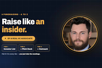 build investor list, pitch deck and fundraising outreach a to z
