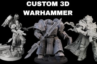 3d print and paint custom warhammer 40k dnd and tabletop miniatures