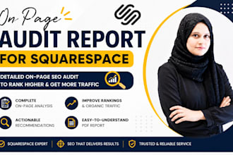 create on page audit report for squarespace