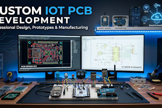 design pcb layouts electronics for esp32, stm32, arduino iot