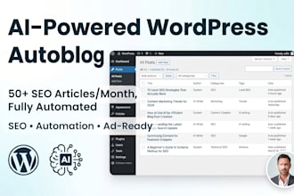 build an ai powered wordpress autoblog with SEO automated publishing