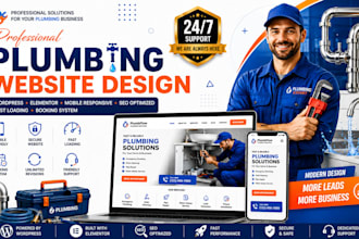 do professional plumbing website design for plumber and plumbing business