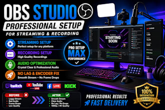 setup obs studio for streaming and recording