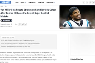 write expert NFL, nba, mlb, or golf articles and analysis