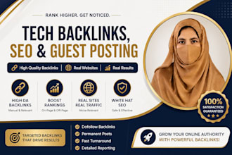 build tech backlinks with SEO and guest blogs