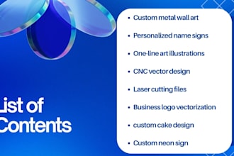 design custom metal wall art, one line art and cnc ready vector files