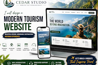 design a modern tourism website for your destination