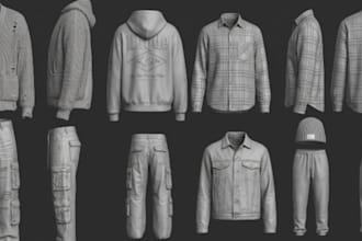 create custom second life clothing in clo3d and marvelous designer