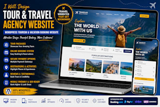 do tour travel agency, wordpress tourism travel agent vacation booking website
