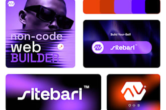 saas startup logo branding design enterprise style