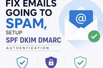 fix emails going to spam and setup spf dkim dmarc