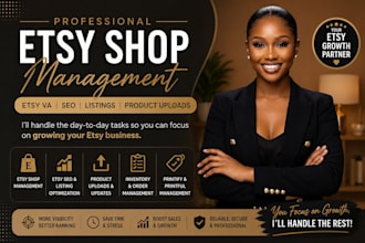 manage your etsy shop, etsy seo listings product upload  etsy virtual assistant