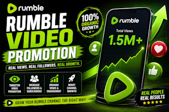 do rumble video promotion, rumble channel promotion, video marketing