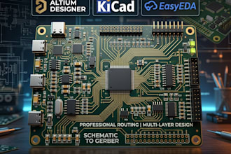 design pcb layout in altium, kicad and easyeda