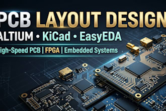 design pcb layout in altium, kicad and easyeda