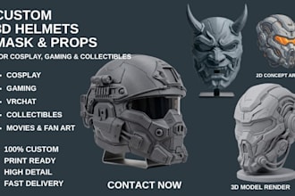sculpt 3d cosplay model mask wearable helmet cosplay armour sword chestplate