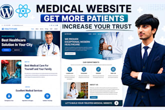 build medical and healthcare website that book more patients