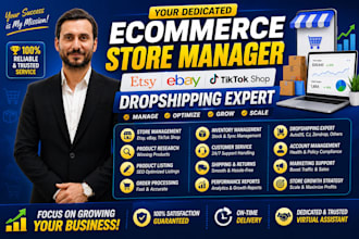 be your dropshipping VA for ebay etsy and tiktok