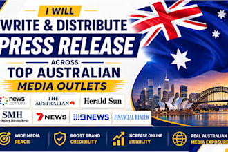 write and distribute your press release to top australian news websites