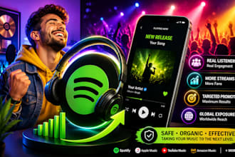 do organic spotify music promotion for real listeners and playlist growth
